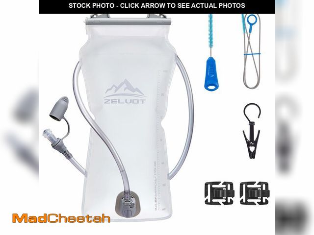 Lot 74-14483186 - Zelvot 2L-3L Hydration Bladder Kit, 6 in1 Water Bladder with Cleaning Kit - UNUSED