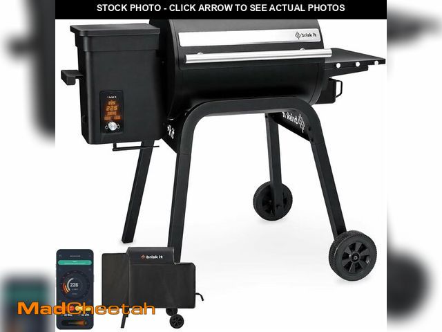 Lot 74-14612152 - Brisk It Zelos-450 Wood Pellet Grill &amp; Smoker, 450 Sq In, WiFi and A.I. - UNUSED