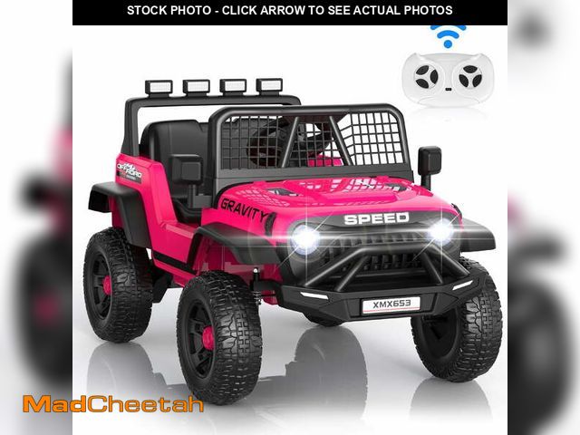 Lot 74-12779015 - (MISSING CHARGER )Funcid 24V Ride on Cars Truck with Remote Control, Electric Battery Powered Car wi...