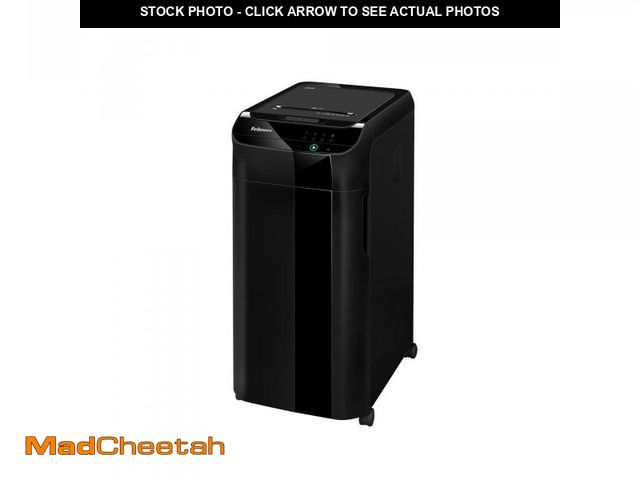 Lot 74-12282042 - Fellowes AutoMax 350C Cross-Cut Commercial Office Auto Feed 2-in-1 Paper Shredder with 350 Sheet Cap...