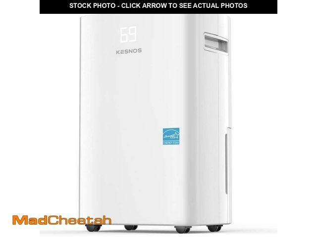 Lot 74-13694263 - KESNOS 52 pt. 4,500 sq. ft. Energy Star Dehumidifier with Bucket and Drain Hose in White for Spring ...