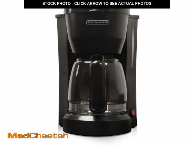 Lot 74-14057399 - BLACK+DECKER 5-Cup Coffeemaker, DCM600B Black - USED