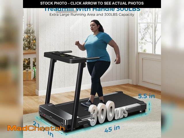 Lot 74-13091429 - Treadmill with Handles, 2025 Upgraded Small Treadmills Home, Portable Electric Treadmills for Home 3...