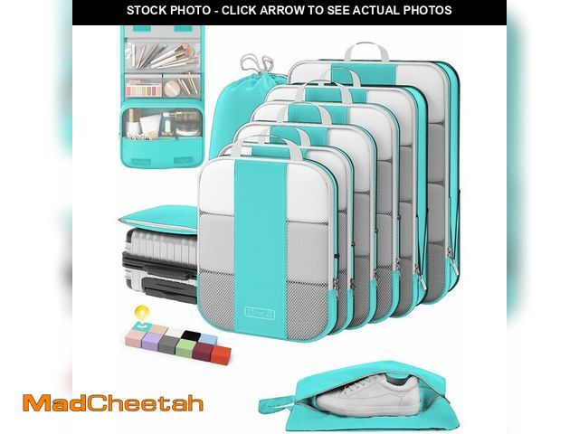 Lot 74-12449299 - 10 Set Compression Packing Cubes for Travel Essentials,Compressible Expandable Packing Cubes for Sui...