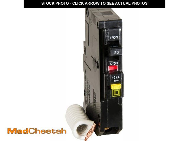 Lot 74-12872283 - Square D QO 20 Amp Single-Pole GFCI Circuit Breaker - UNUSED