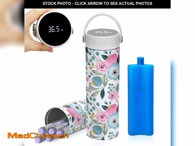 Lot 74-13550683 - YOUSHARES Insulin Cooler Travel Case - 48H Verified Cooling with Temperature Display, TSA Approved D...