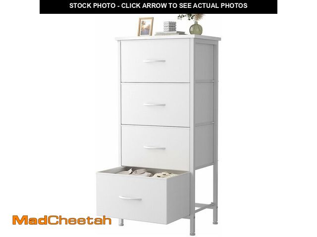 Lot 74-14582138 - Sweetcrispy Dresser for Bedroom, 4 Drawer Storage Cabinet, Tall Nightstand - UNUSED