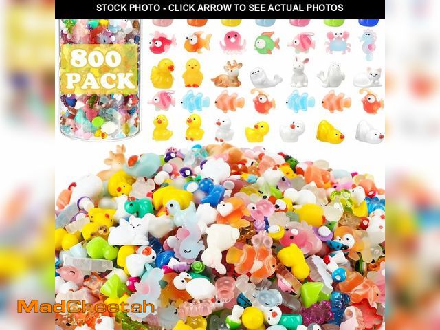 Lot 74-14057073 - Barydat 800 Pcs Mini Resin Animals Figures Bulk Miniature Garden Accessories for Pranks Hide Party G...