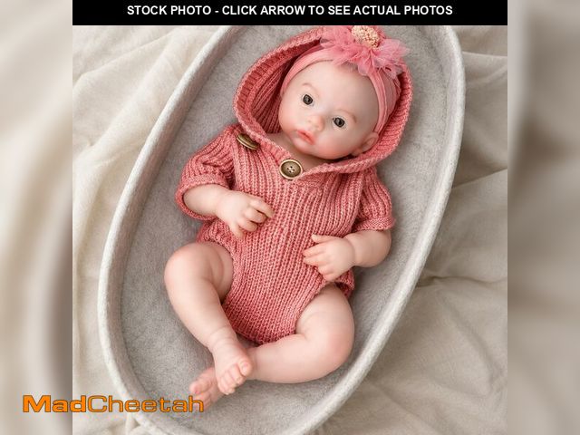 Lot 74-14207129 - Calnna 18 Inch Full Body Silicone Reborn Baby Doll [NOT Vinyl], 5.9lb Realistic Newborn Girl Doll wi...