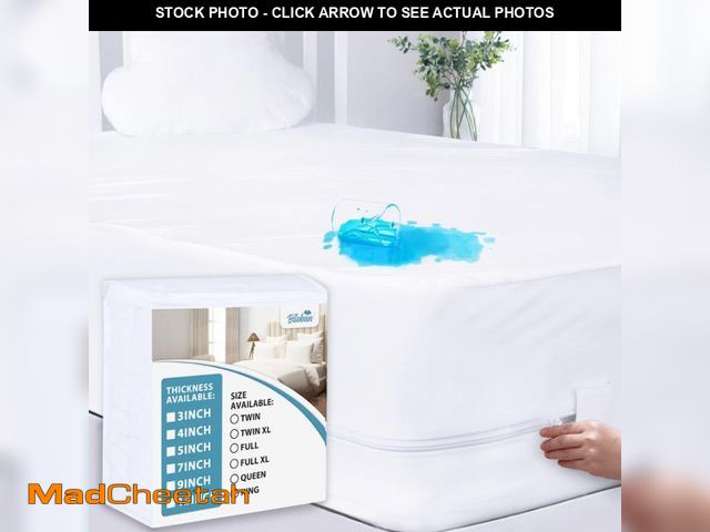Lot 74-12444192 - Waterproof Mattress Protector Zippered Twin XL (5/9 Inches), Mattress Cover &amp; Mattress Encasemen...