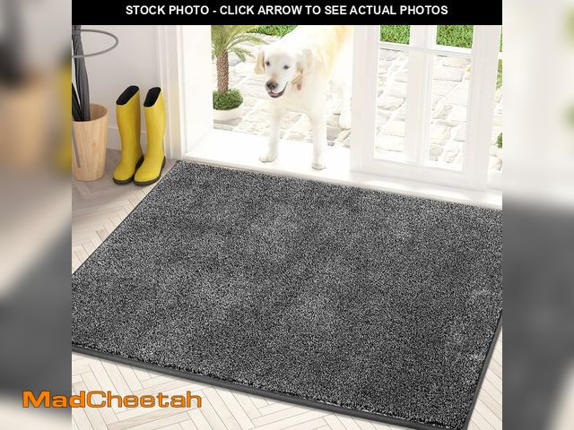 Lot 74-12311958 - PURRUGS Dirt Trapper Door Mat 20" x 30", Non-Slip Machine Washable Entry Rug, Shoe Scraper, Dog Door...
