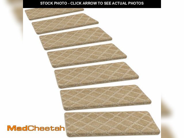 Lot 74-14610123 - PURE ERA Bullnose Carpet Stair Treads for Wooden Steps Indoor 14 Pcs - UNUSED