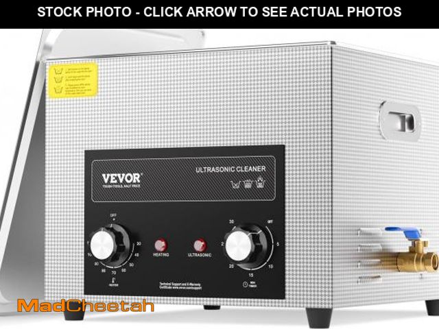 Lot 74-11226294 - VEVOR 15L Sonic Cleaner with Heater Timer &amp; Basket, Professional Digital Sonic Cavitation Machin...