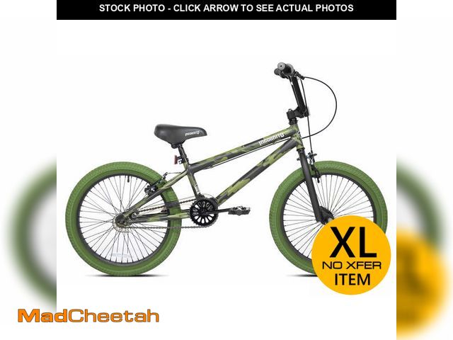 Lot 74-12862764 - 20" Kent Incognito BMX Kids Bicycle, Child Ages 7-13 Years, Green Camouflage - USED