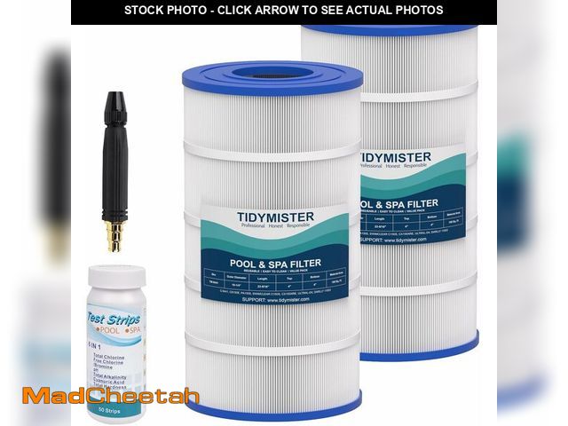 Lot 74-14251103 - TidyMister Pool Filter Cartridge TM-9441 150 Sq. Ft, 2 Pack *SEE DETAILS* - UNUSED