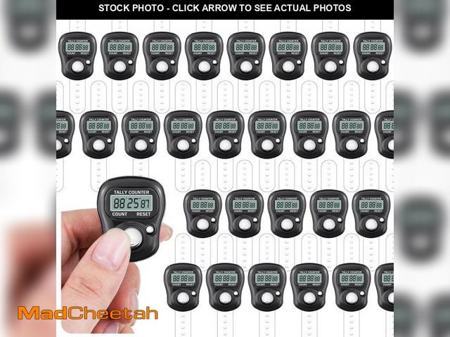 Lot 74-12114188 - Equsion 30 Pack Finger Stopwatches Timer Sport Stopwatches Compact Digital Finger Watch Bulk, Clear ...