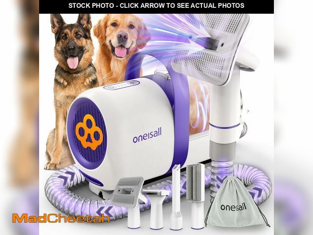 Lot 74-13953005 - oneisall Dog Grooming Vacuum Kits: 15000Pa Shedding Brush with Grooming Tools, 3 Suction Low Noise, ...