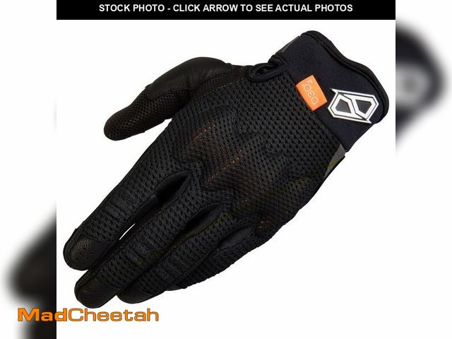Lot 74-14211599 - MSRÃ¢âÂ¢ ADV Air Motorcycle Dual Sport Dirt Bike Warm Weather Vented Gloves w/D3O (Large, Black) -...
