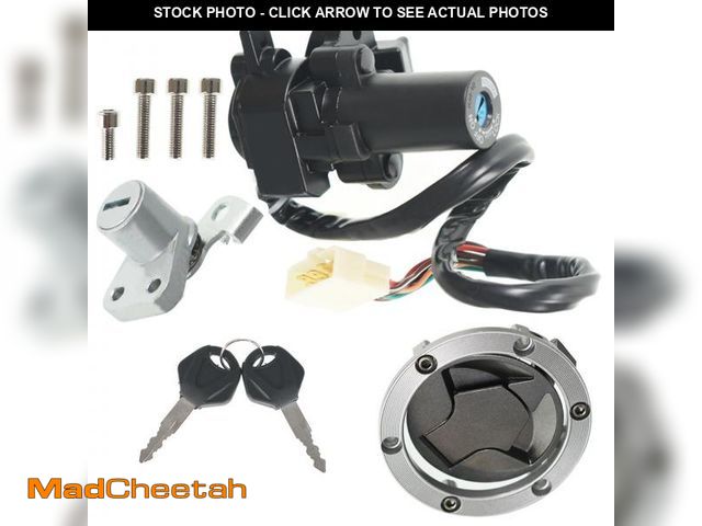 Lot 74-12222343 - WFLNHB Ignition Switch Lock Key Fuel Gas Cap Replacement for Kawasaki 250R EX250J 2008-2012 - USED