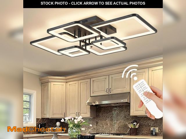 Lot 74-11909615 - Shine LUEST Modern LED Ceiling Light Fixture Black Kitchen Lighting Fixtures Ceiling for Bedroom 31....