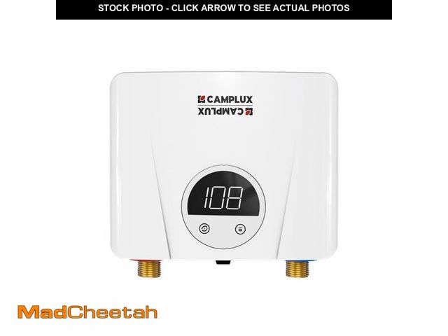 Lot 74-12710309 - CAMPLUX Tankless Water Heater Electric 3.5kW 120V Instant Hot Water Heater ETL Certified with Self-m...