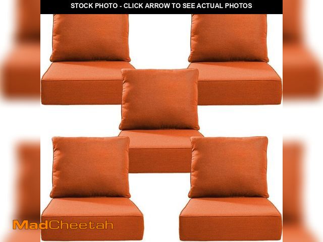 Lot 74-14290970 - (MISSING 2 SETS) Opohoro 24 in. x 24 in. x 6" 10-Piece Deep Seating Water &amp; Fade Resistant Outdo...