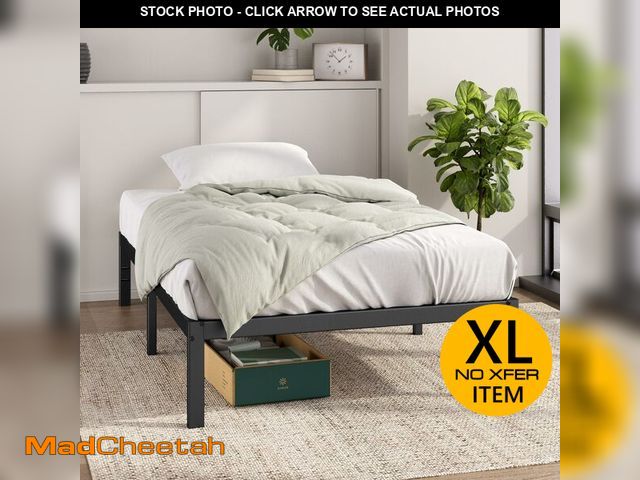 Lot 74-12564539 - ZINUS 14 Inch Joseph Metal Platform Bed Frame, Steel Support, No Box Spring Needed, Easy Assembly, T...