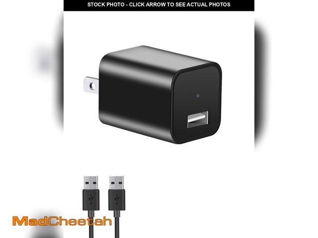 Lot 74-12302105 - 1080P USB Charger Camera, Mini Security Nanny Cam with Motion Detection Small Wall Charger Secret Ca...