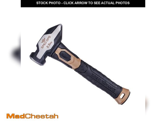 Lot 74-13779067 - SPEC OPS Blacksmith Hammer, 2-1/2 lbs. Sledge Hammer w/ Removable Soft Mallet Cap, Shock Absorbing a...