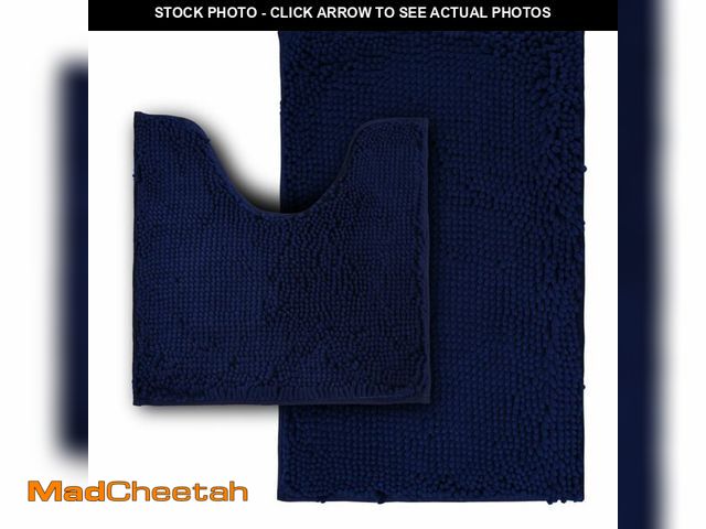 Lot 74-14147374 - Flotstiga Bathroom Rugs Sets 2 Piece,Super Absorbent Soft,Thick,Machine Washable Chenille Bath Mat,N...