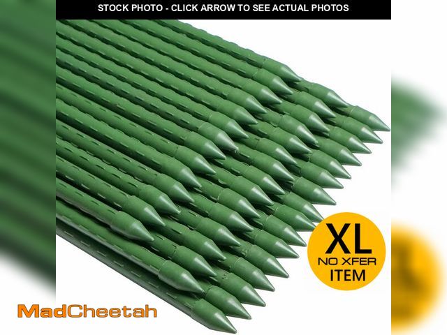 Lot 74-13721233 - WAENLIR Garden Stakes 72 inch 6ft Sturdy Tomato Stakes, Plant Stakes for Outdoor Plants, Metal Plant...