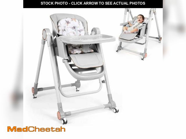 Lot 74-13043684 - (MISSING HARDWARE) Loewten 3-in-1 Baby High Chair,Convertible Baby Swing,Foldable Infant Dining Chai...