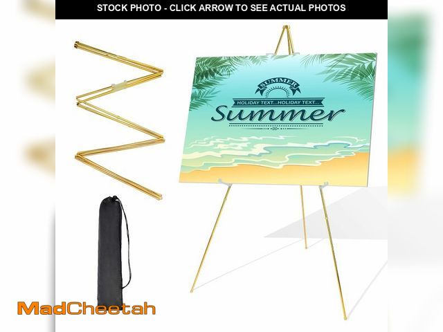 Lot 74-14213823 - Starhoo Easel Stand for Sign 63'' Art Easels for Display Wedding Welcome Poster Stand Portable Floor...