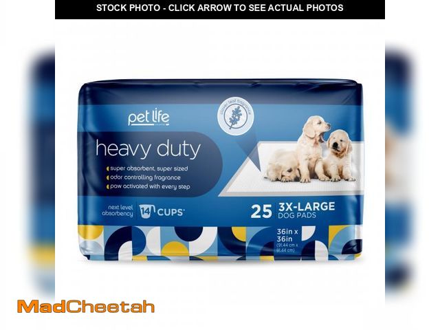 Lot 74-12426755 - Pet Life Unlimited Dog Pads  Heavy Duty  3XL  25ct - UNUSED