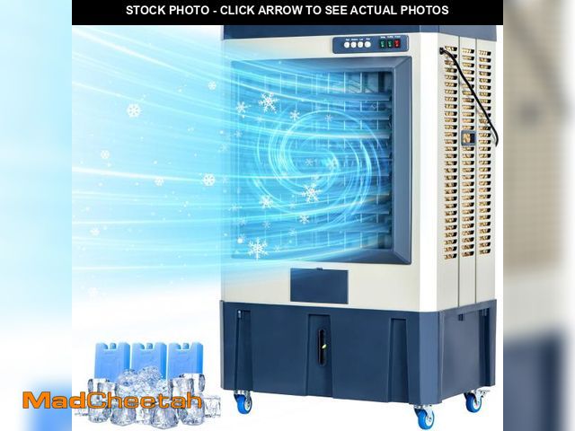 Lot 74-12205992 - Uthfy 41" Swamp Cooler, 4800 CFM Evaporative Air Cooler with 10.6 Gallon Water Tank, Portable Outdoo...