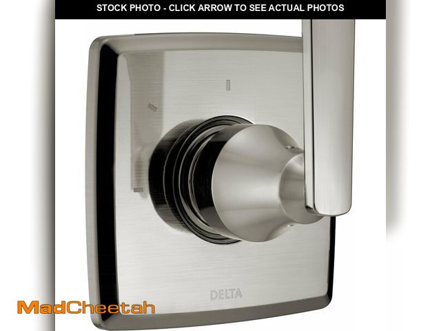 Lot 74-13959557 - Delta Faucet Ashlyn 3-Setting Shower Handle Diverter Trim Kit, Diverter Valve Trim Kit Brushed Nicke...