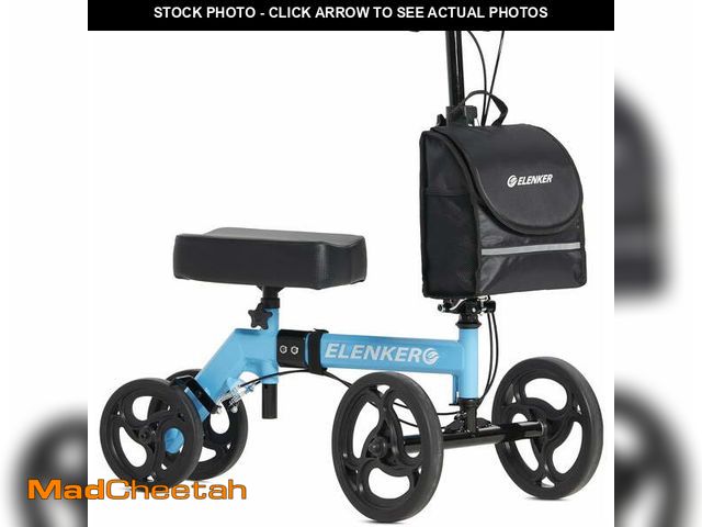 Lot 74-12799652 - ELENKER Folding Knee Scooter, Deluxe 10" Front Wheels Medical  Knee Walker for Foot Injuries Surgery...