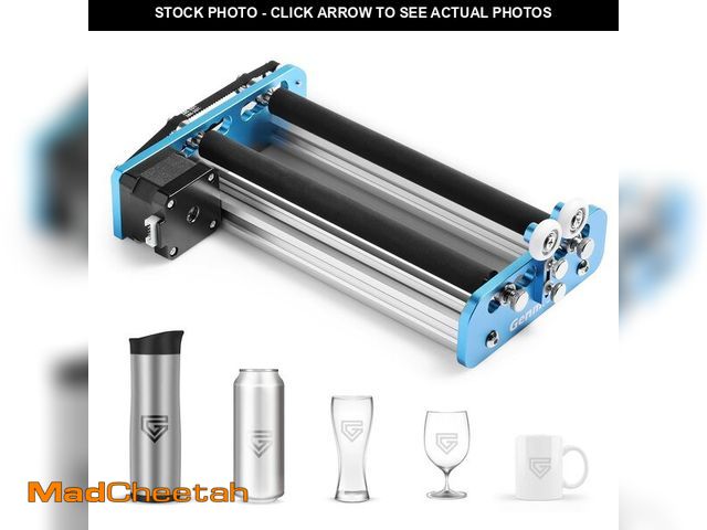 Lot 74-12712281 - Genmitsu Laser Rotary V2 for Laser Engravers, Laser Cutters, Laser Rotary Roller Attachment, Y-axis ...