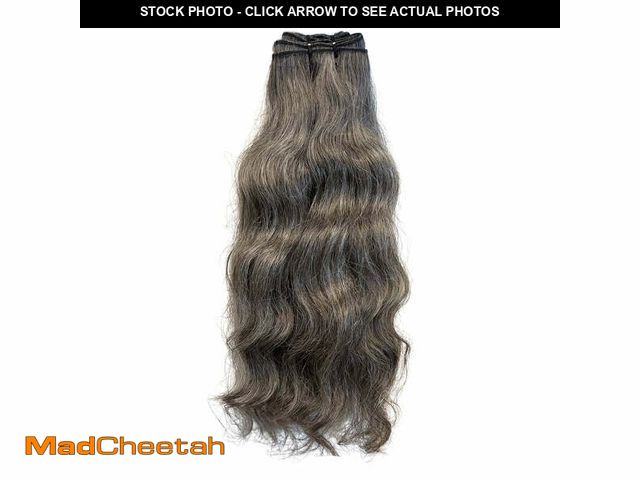 Lot 74-12677011 - Xddnamei Brazilian Virgin Human Hair Bundles Sliver Grey Deep Wave Bundles Human Hair 16 18 20 inch ...