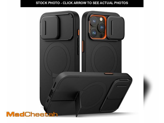 Lot 74-14213953 - SURITCH for iPhone 15 Pro Case with Magnetic Camera Slide Cover and Adjustable Kickstand, Compatible...