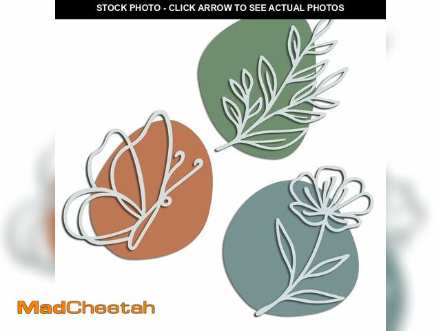 Lot 74-13544782 - Kercan 4 Pieces Boho Wall Art Wooden Bohemian Wall Decor Hanging Art Nursery Decor Farmhouse Geometr...