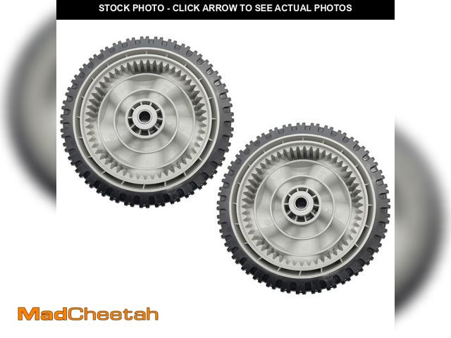 Lot 74-14263441 - 2 Pcs 8" 634-0190A 734-04581 Wheels for Craftsman Troy Bilt MTD Huskee Yard Man Lawnmower Wheel - UN...