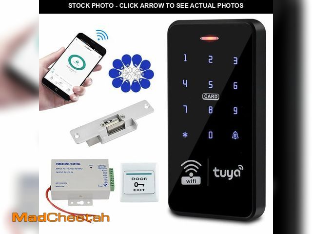 Lot 74-14212782 - QTTYELOK Wireless WiFi Tuya Access Control System Kit Waterproof IP68 RFID Keypad 125KHz 13.56MHz + ...