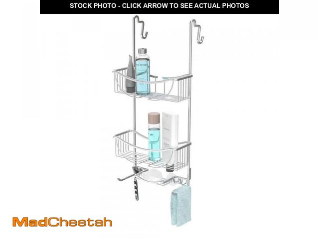 Lot 74-12255793 - Better Living Products 13634 VENUS 3-Tier Over the Shower Door Caddy, Grey - USED