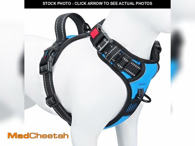 Lot 74-13547168 - PHOEPET No Pull Dog Harness Medium Reflective Front Clip Vest with Handle,Adjustable 2 Metal Rings 3...