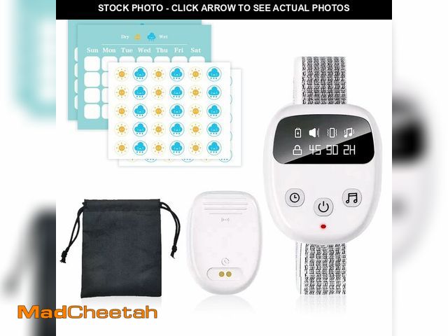 Lot 74-12715995 - PILSAMAS Bedwetting Alarm for Kids &amp; Adults, Rechargeable Wireless Enuresis Alarm Wristband with...