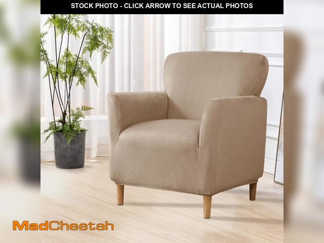 Lot 74-12439458 - MINGPINHUIUS Banquet Velvet Armchair Slipcovers: Modern Luxury 1Piece Chair Covers Washable Jacquard...