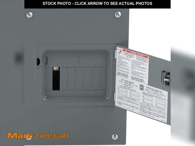 Lot 74-12746228 - Square D QO 100 Amp 8-Space 16-Circuit Indoor Flush Mount Main Lug Load Center with Cover, Door - UN...