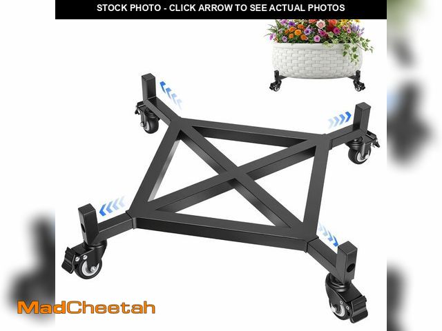 Lot 74-14293447 - 17-29 Inch Plant Caddy with Wheels, Heavy Duty 530 lbs Rolling Dolly, Reinforced Structure, Extra Ta...