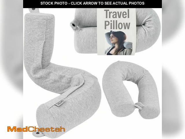 Lot 74-12602131 - Dot&amp;Dot Twist Memory Foam Travel Pillow for Airplanes - Travel Neck Pillow for Sleeping - Airpla...